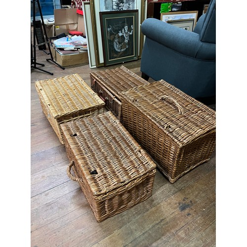 15 - 4 large vintage baskets