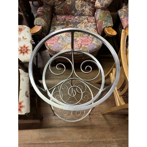 113 - 2 tier metal plant stand
110cm tall