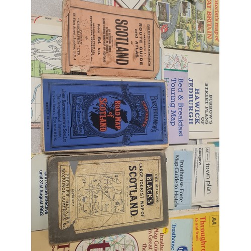 114 - large selection of vintage maps