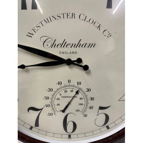 42 - large westminster clock with temperature gauge
56cm diameter