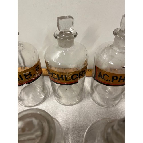 46 - selection of vintage apothecary/chemist bottles