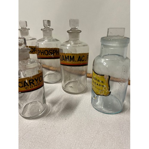 46 - selection of vintage apothecary/chemist bottles