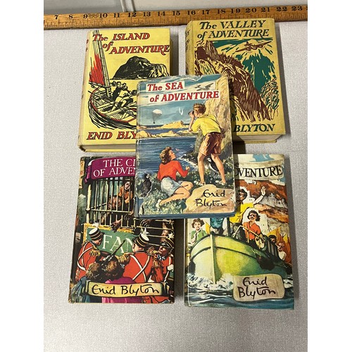 134 - 5 vintage enid blyton adventure books