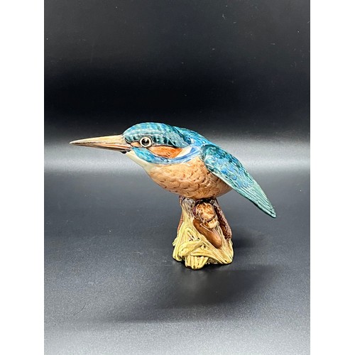 140 - vintage beswick ceramic kingfisher by albert hallam 13xcm