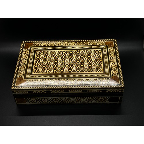 144 - morrocan middle eastern mosaic jewellery box