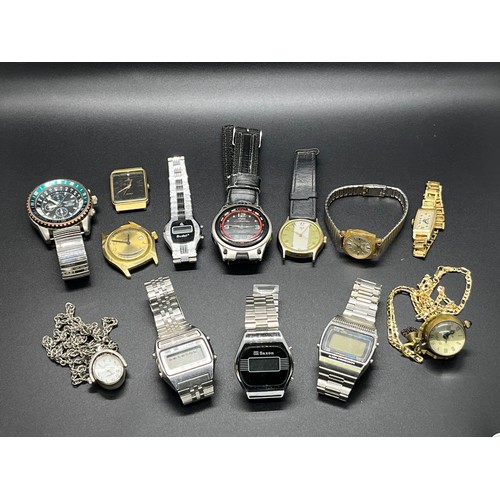 153 - selection of vintage watches to include seiko etc 
spares or repair