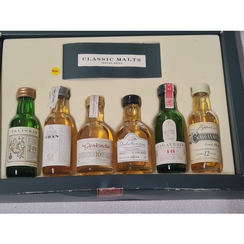 74 - box set of classic malt whiskey miniatures