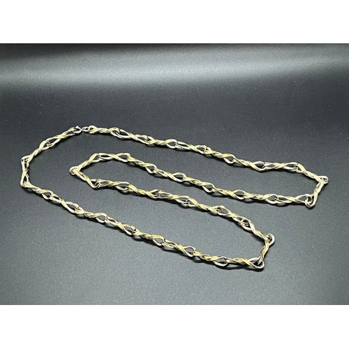 126 - heavy silver hallmarked necklace , marked NK
57 grams