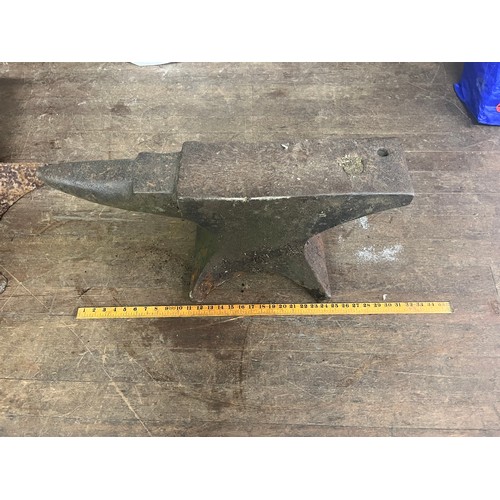 150 - Antique extremely heavy large blacksmiths anvil
28