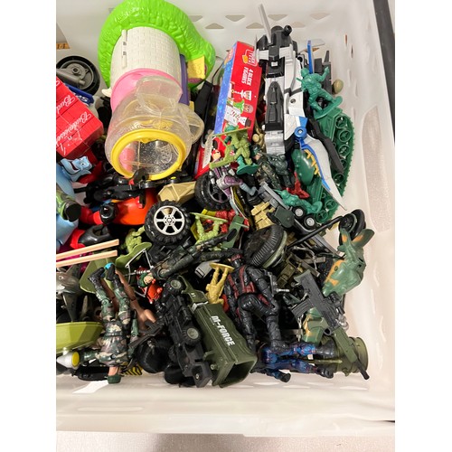 335 - box of toys to include figures etc