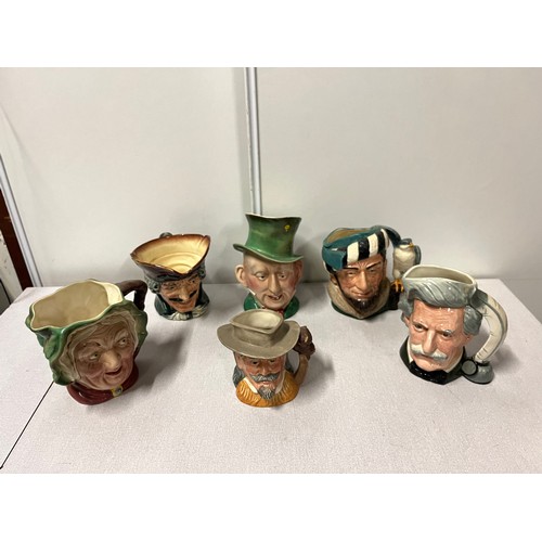 58 - selection of six large Doulton & beswick toby jugs to include the falconer etc