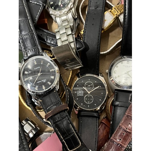 8 - 2 trays of of assorted watches to include casio etc