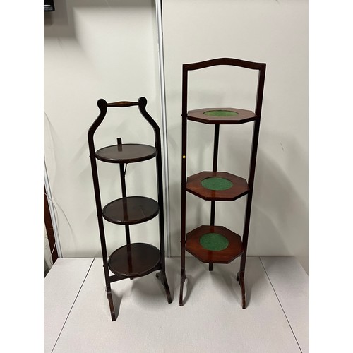 102 - 2 x 3 tier cake stands.