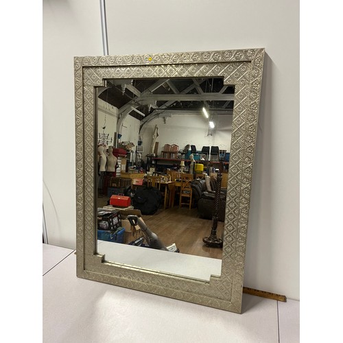 120 - Large metal on wood framed mirror.
85cm x 65cm