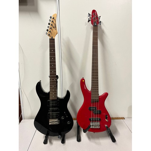 315 - Yamaha ERG 121C electric guitar & 1 Westfield bass guitar (AF)