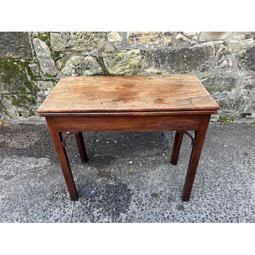 228 - Antique gate leg folding card table