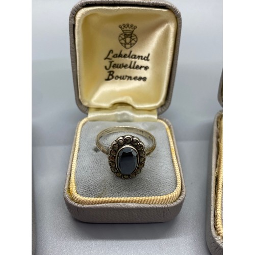 72 - Selection of silver & labradorite jewellery in orignal boxes from lakeland jewellers boness