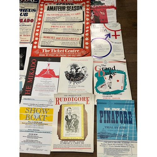 31 - Large collection of Vintage theatre empheria mostly from The Orpheus club to include posters, progra... 