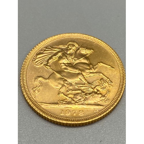 174 - 1978 gold sovereign