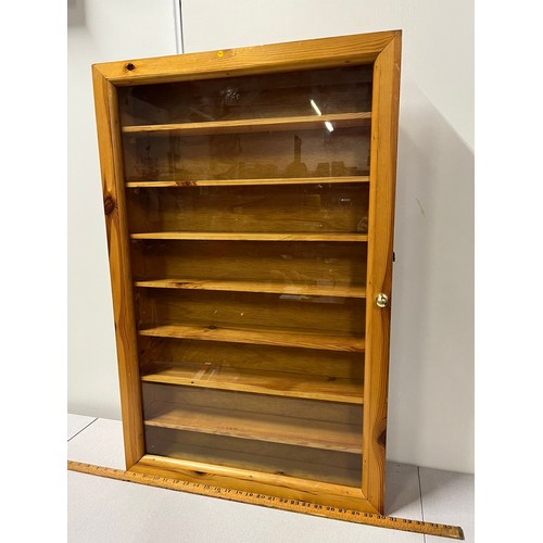 96 - Large glass display cabinet.
89cm x 60cm