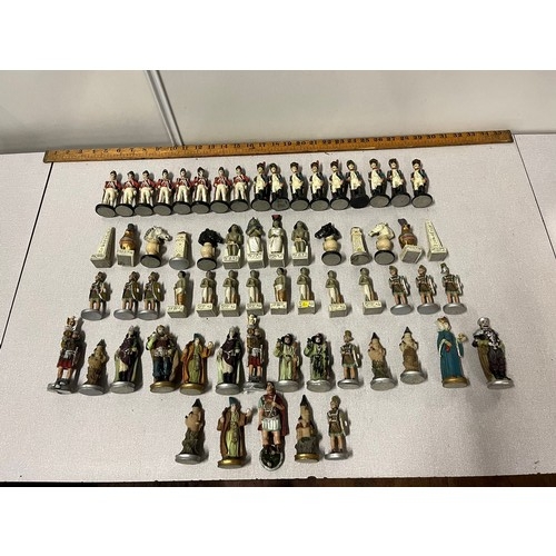 443 - large selection of figures/chess pieces