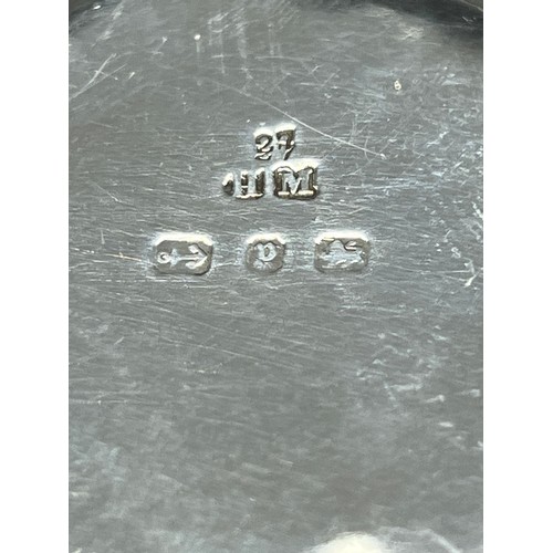 110 - Silver hallmarked pill box stamped H.M, Birmingham.
31g