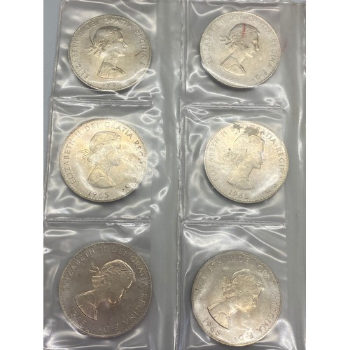 64 - collection of 12 churchill crown coins 1965