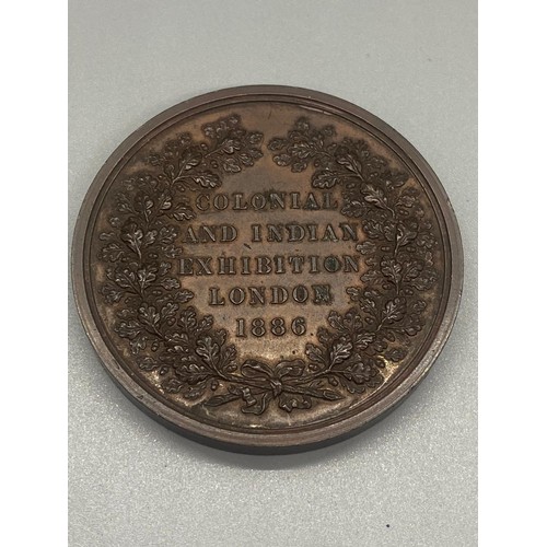 115 - bronze colonial & indian exhibition london 1886, albert edward prince of wales medal