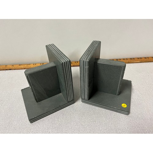 143 - a pair of slate bookends