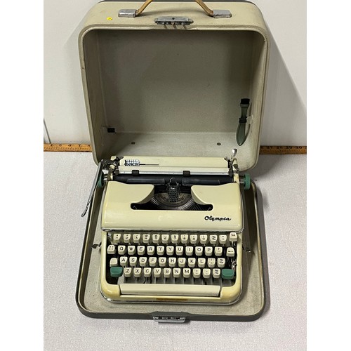 436 - vintage olympia typewriter in case