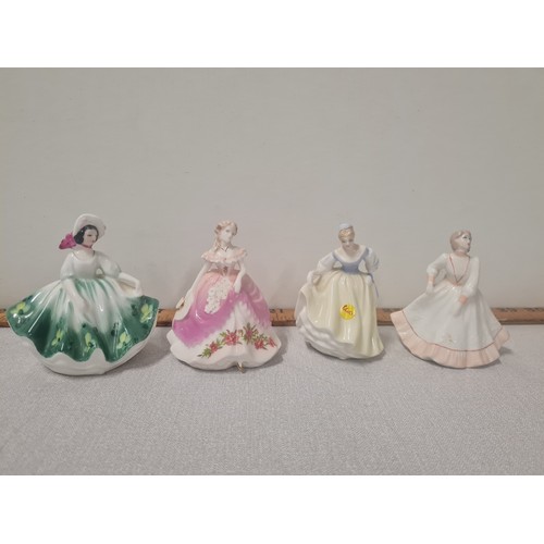 440 - 4 x figurine miniatures to include Royal Doulton & Coalport