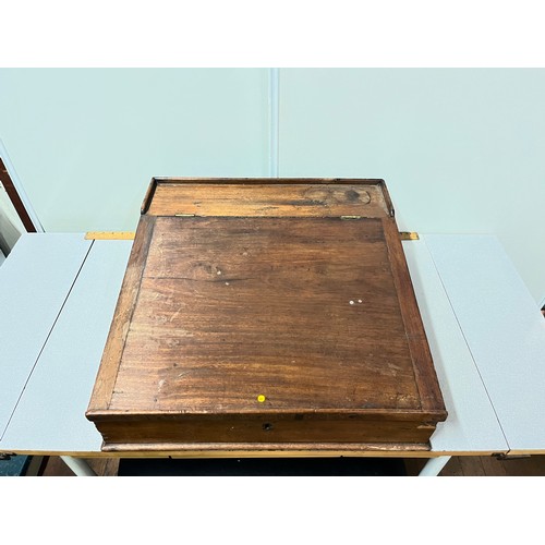 74 - large sized antique writing slope/desk 
56 x 58cm