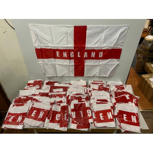 478 - Large qty of England flags.