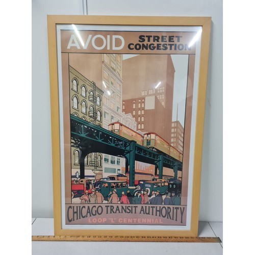 509 - Contemporary printed advertising poster, Chicago Transit Authority.
67cm x 97cm