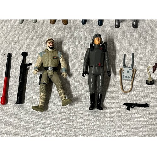 196 - 6 star wars figures to include lando calrissian (1980), at-at commander (1980), jango fett (2007), l... 