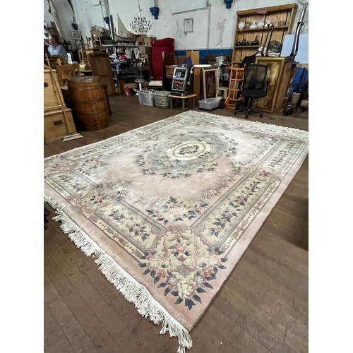 100 - XXL Handmade Chinese 100% wool rug 12ft 7