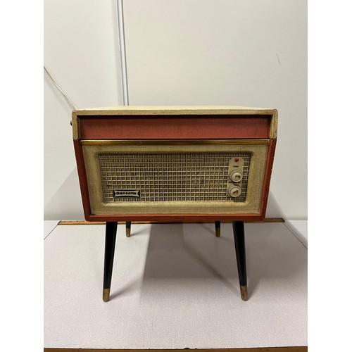 208 - Vintage Dansette Bermuda turntable on legs.