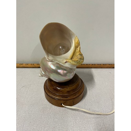 56 - Decorative mother of pearl shell lamp.