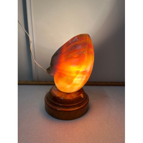 56 - Decorative mother of pearl shell lamp.