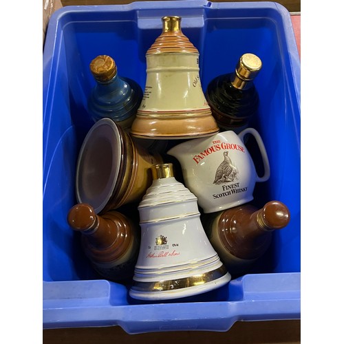 322 - Large collection of Wade Bells whisky bell decanters etc along with collection of pottery to include... 