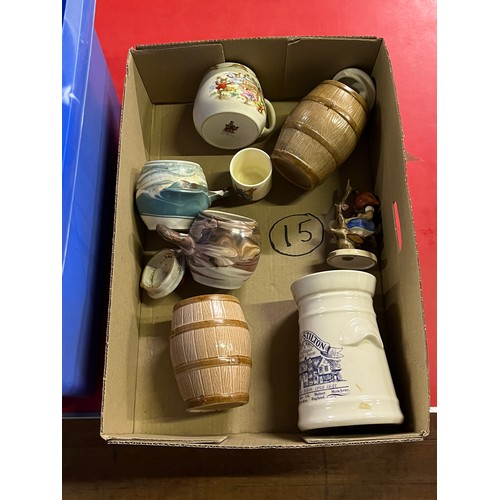 322 - Large collection of Wade Bells whisky bell decanters etc along with collection of pottery to include... 