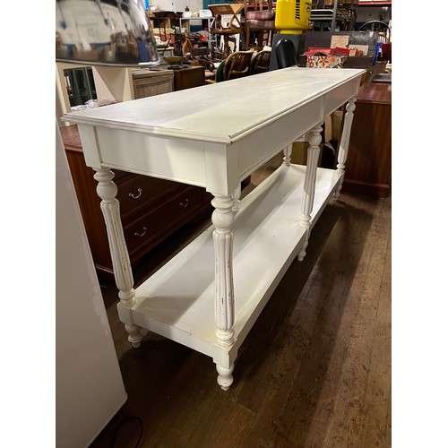 251 - large 2 tier console table