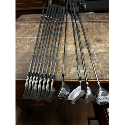 276 - set of hippo irons & various drivers