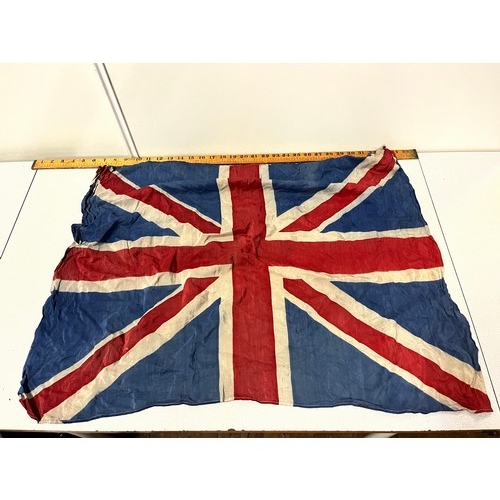 218 - Early 20th century British army era union jack silk flag 
24