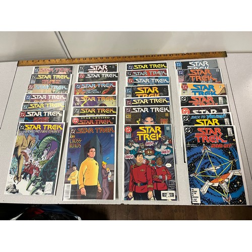 40 - 28 DC Star Trek comics in protective covers