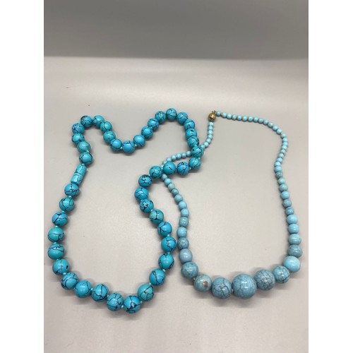 82 - 2 sets of vintage turquoise beads