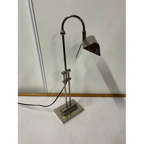 110 - heavy chrome desk lamp