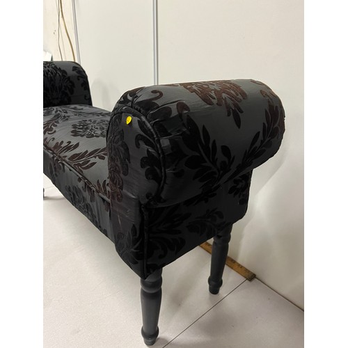 446 - black mini chaise lounge