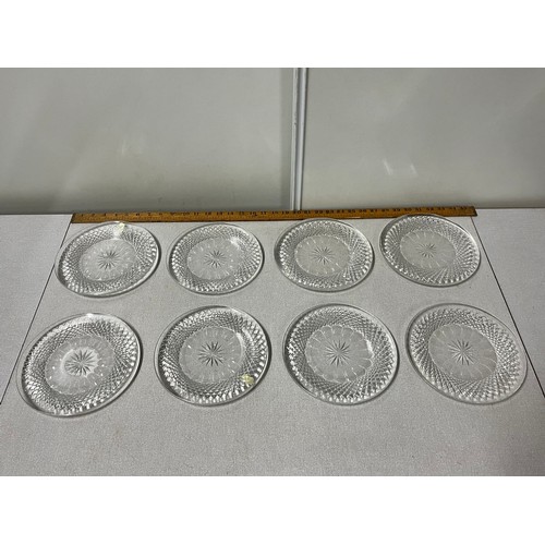 47 - 8 Waterford Crystal luncheon/dessert plates all stamped
8