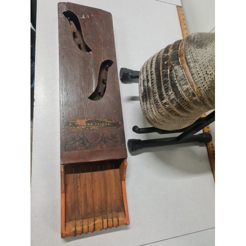 72 - Beare & Son London Zither/harp & Armadillo ukulele.